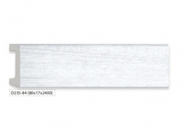 Плинтус D235-84 80х17х2400 Ясень белый